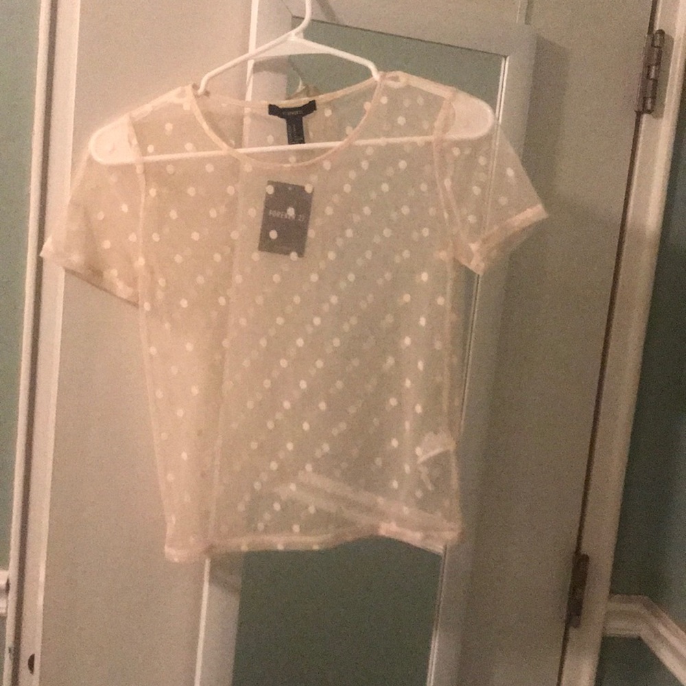FOREVER 21 mesh crop top!